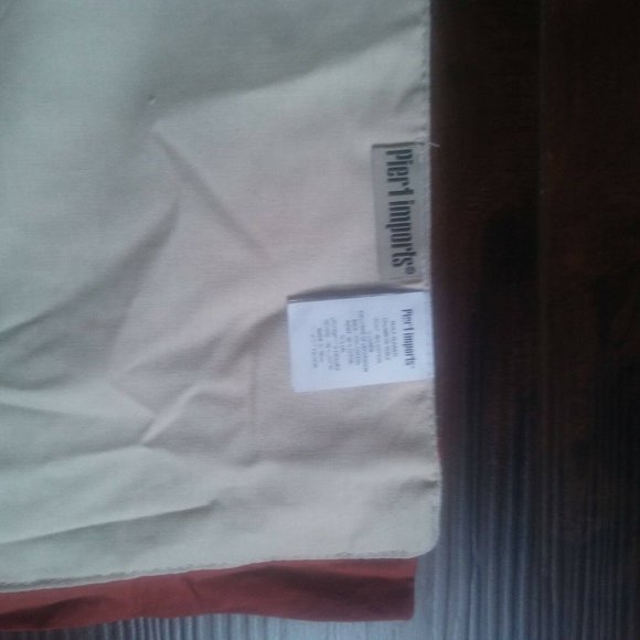 New Pier 1 boho beaded embroidered cotton linen table runner 14" x 72" - Picture 6 of 7